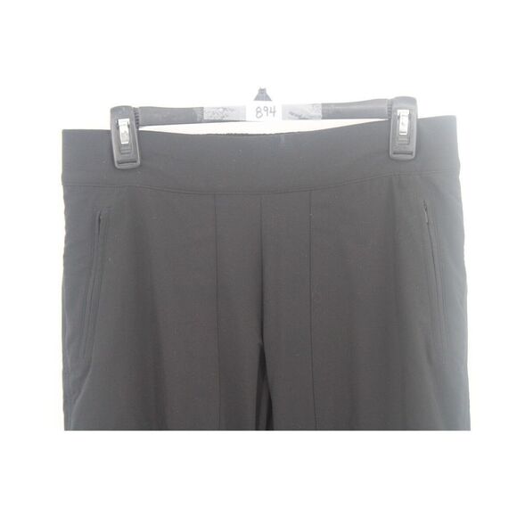 Athleta Chelsea CARGO BLACK LINEDPANT SIZE 8 T TALL EUC - Picture 2 of 10